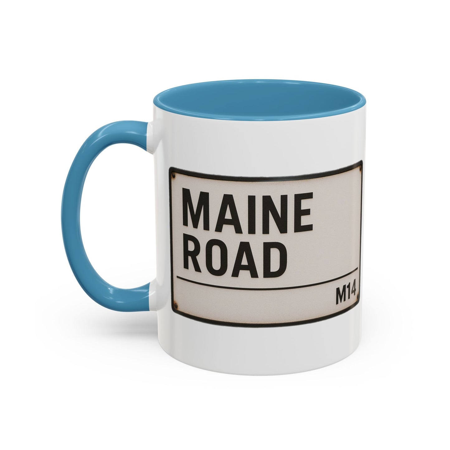 Maine Road Manchester City Road Sign Mug