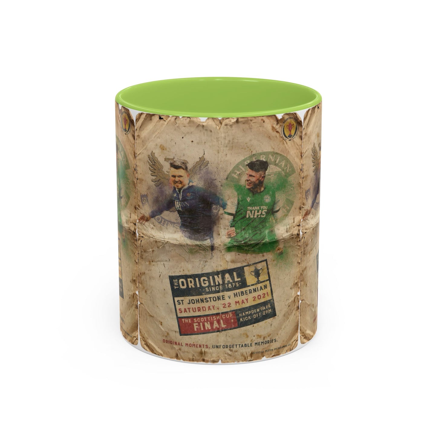 2021 Scottish challenge cup final St Johnstone Hibernian Programme Poster Accent Coffee Mug (11, 15oz)