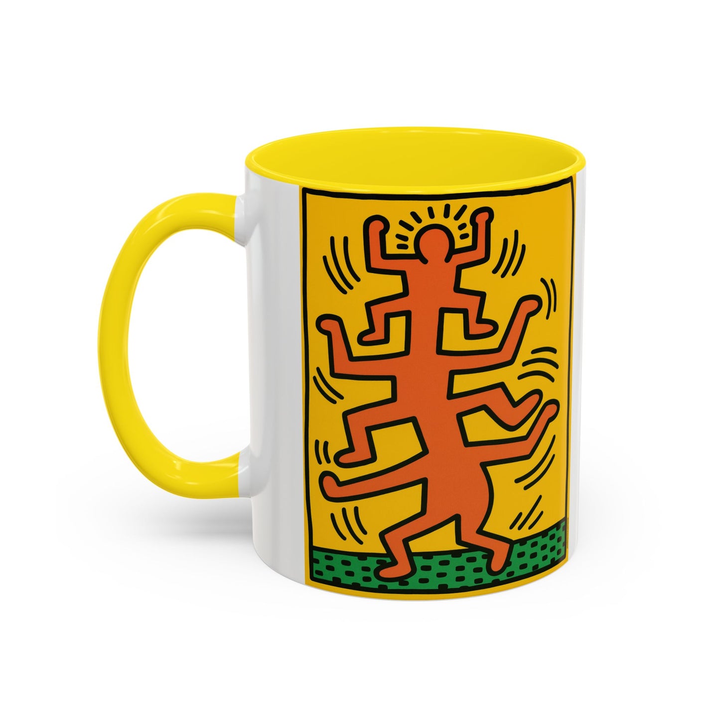 Keith Haring Plate No. 1 (from the Growing suite) Orange Mug