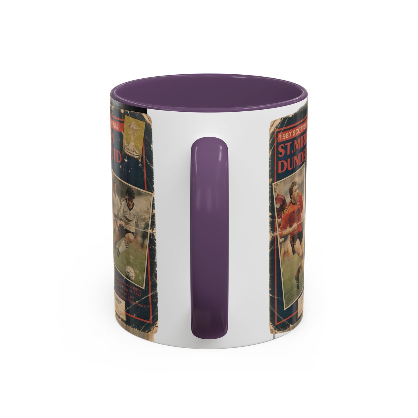 1987 Scottish Cup Final St Mirren Dundee United Programme Poster Accent Coffee Mug (11, 15oz)