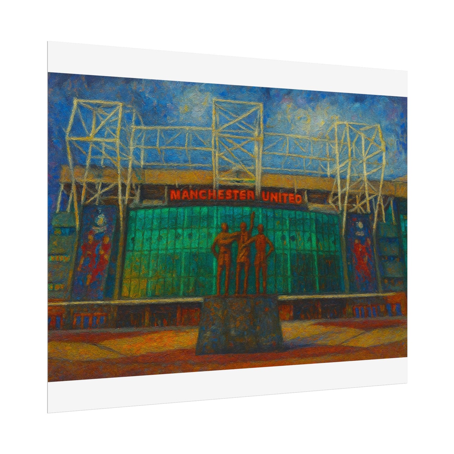Manchester United Old Trafford United Trinity Poster