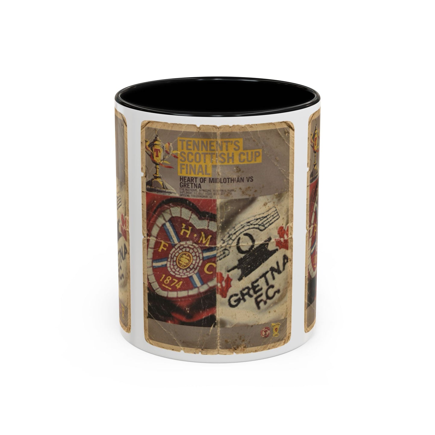 2006 Scottish Challenge Cup Final Hearts Gretna Accent Coffee Mug (11, 15oz)