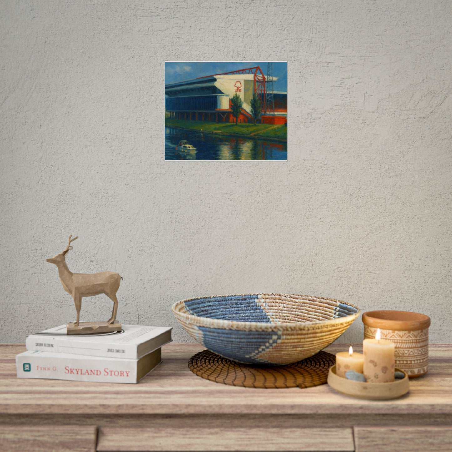 Nottingham Forest City Ground Day Painting Print Poster