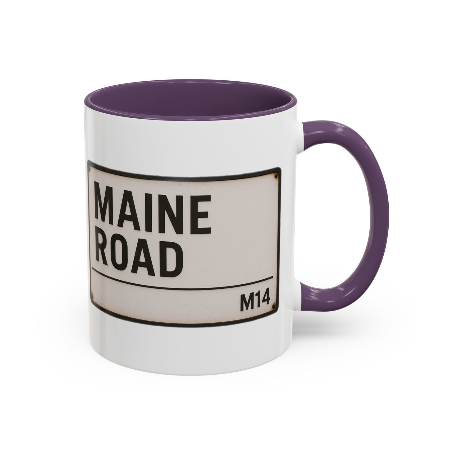 Maine Road Manchester City Road Sign Mug