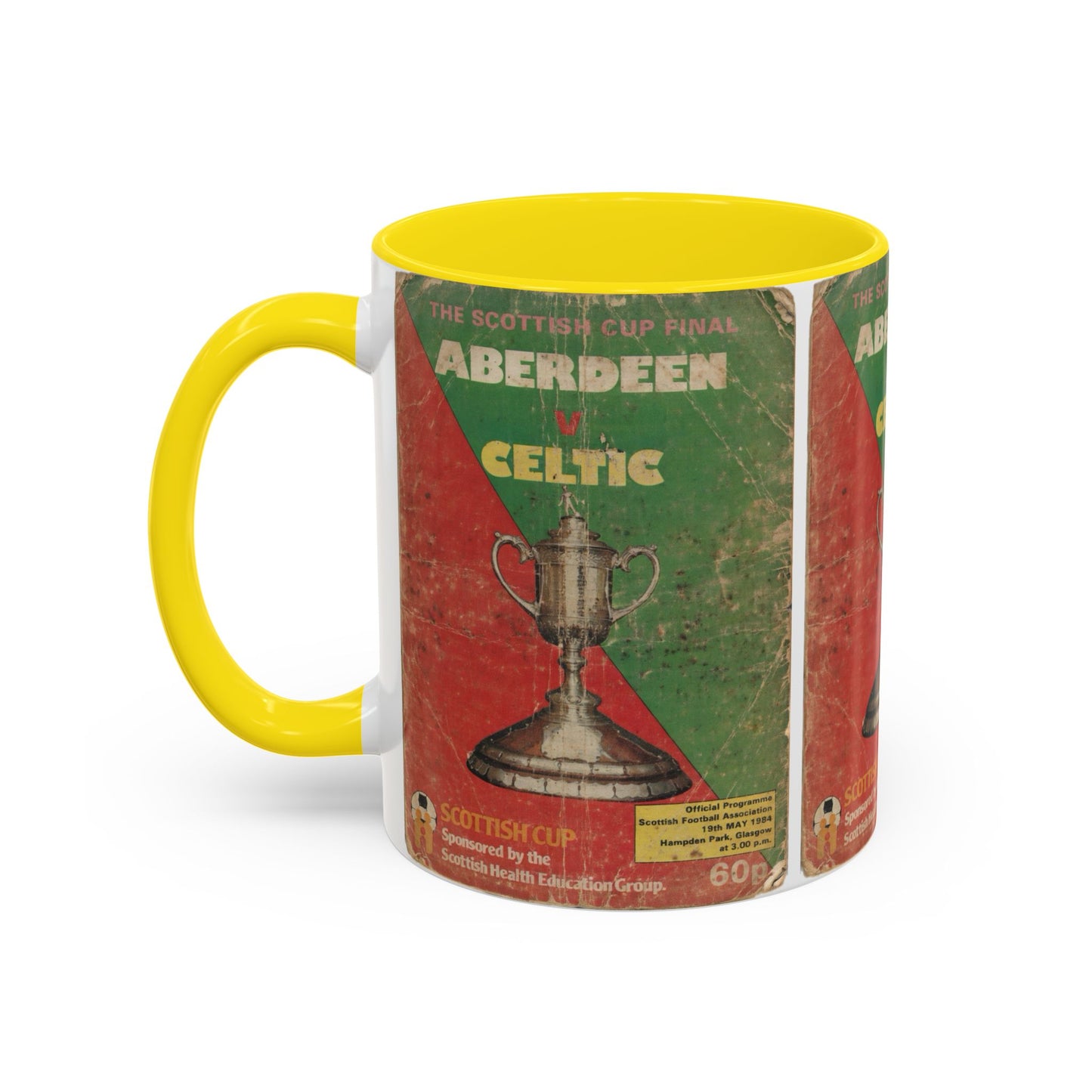 1984 Scottish Cup Final Aberdeen Celtic Programme Poster Accent Coffee Mug (11, 15oz)
