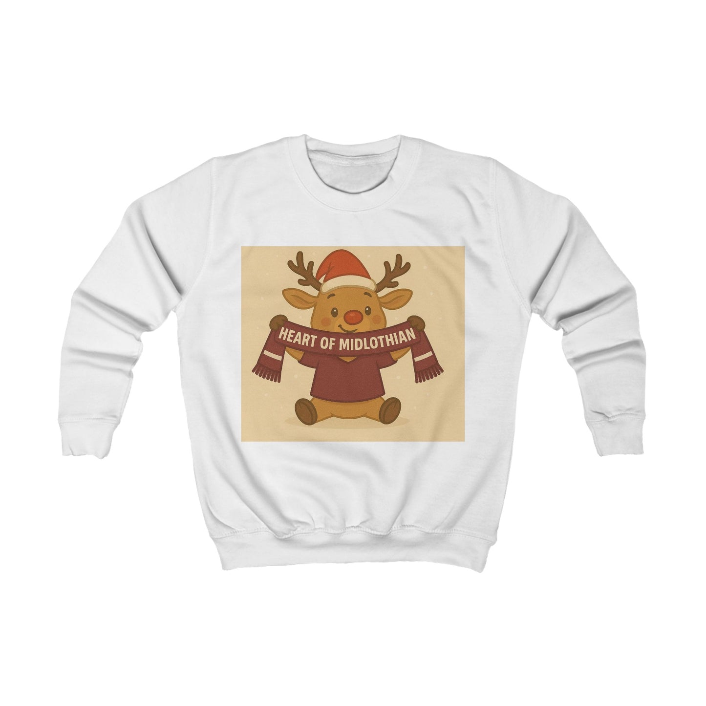 Heart of Midlothian Reindeer Christmas Jumper