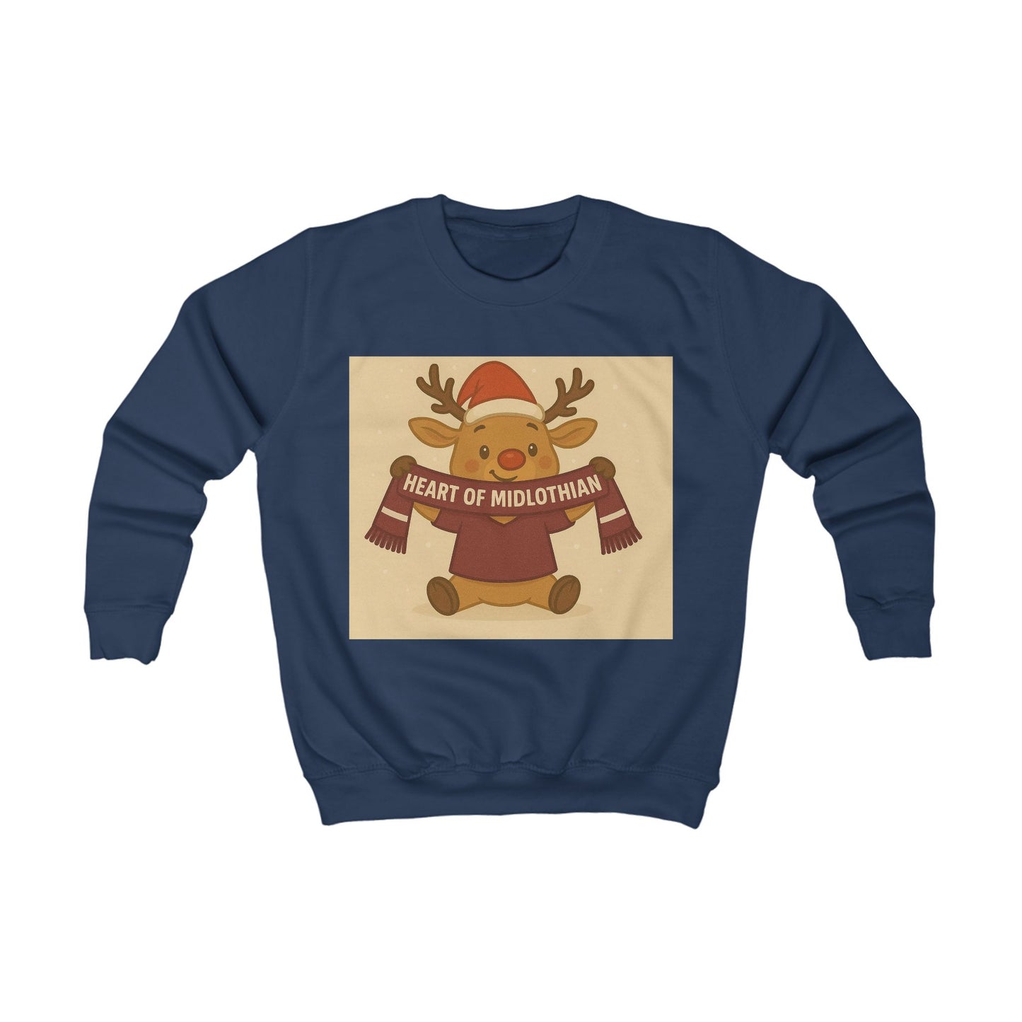 Heart of Midlothian Reindeer Christmas Jumper