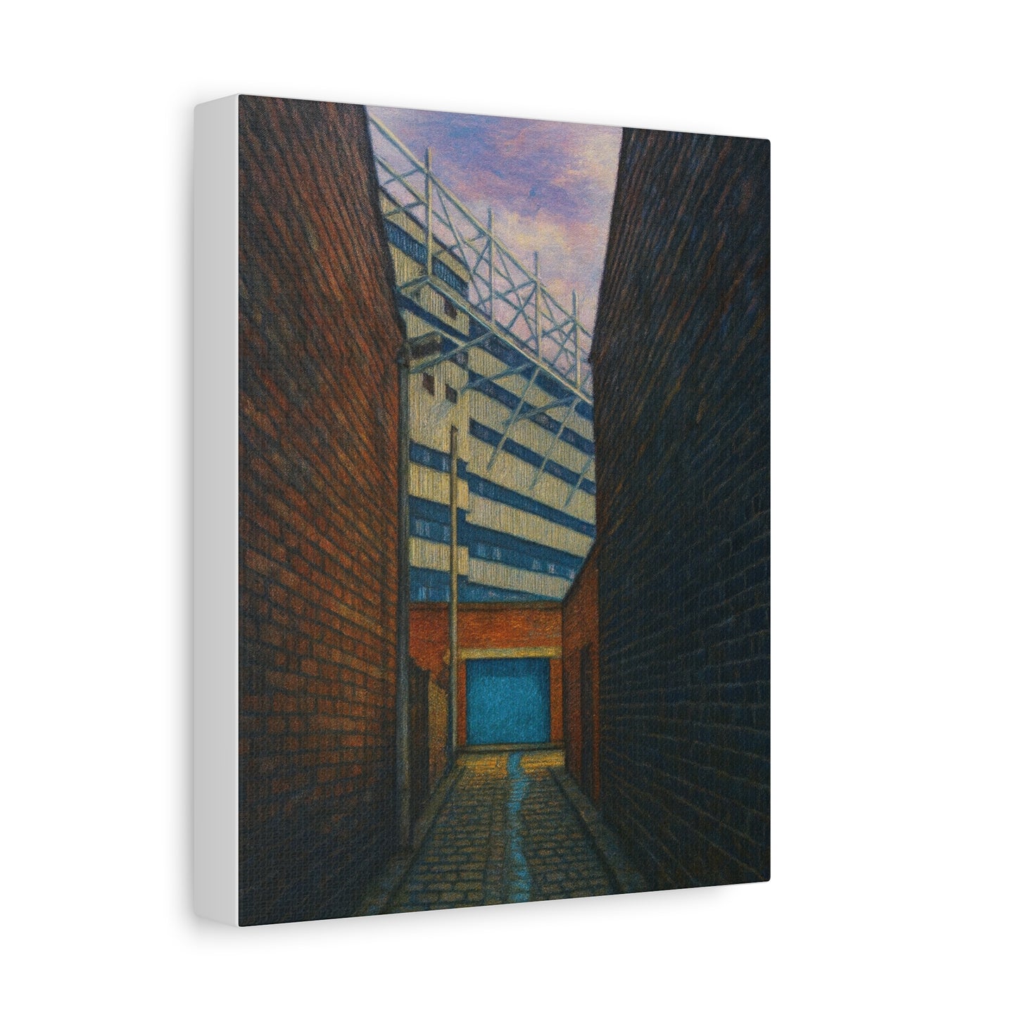 Maine Road Manchester City Back Alley Painting Print Canvas