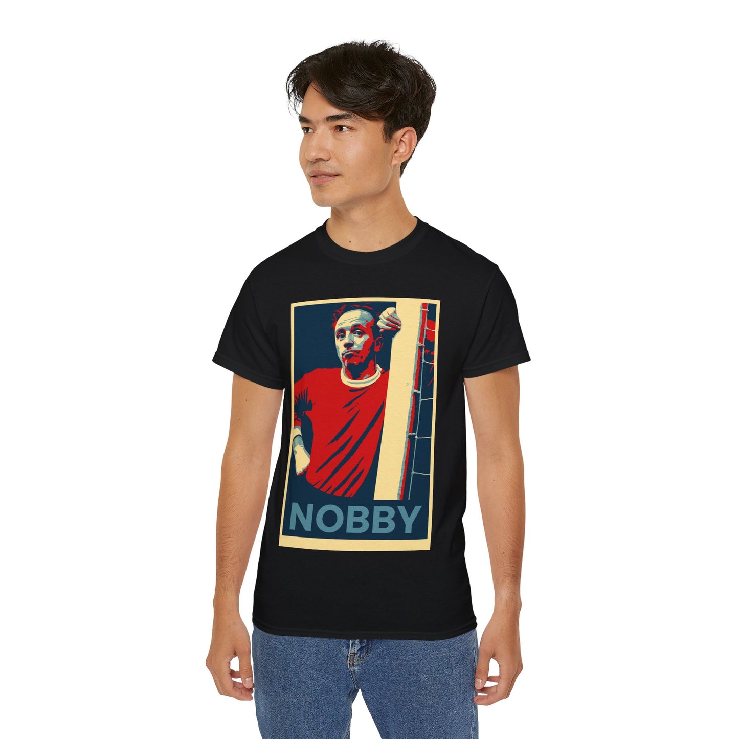 Nobby Stiles Hope Poster T-Shirt - Manchester United