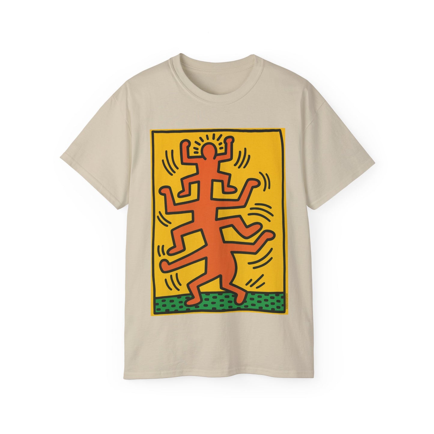 Keith Haring Plate No. 1 (from the Growing suite) Orange T-Shirt