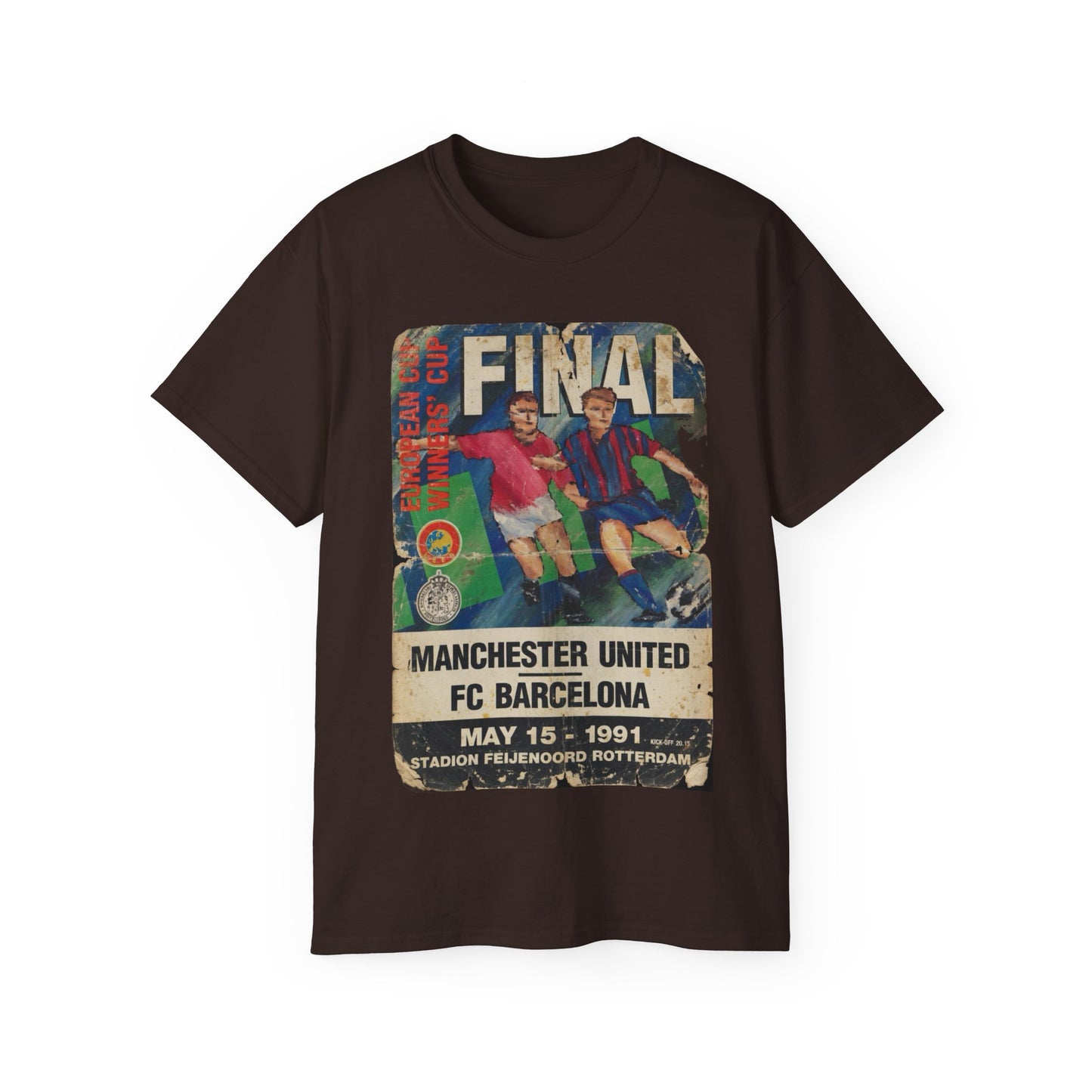 1991 Cup Winners Cup Final Poster Manchester United