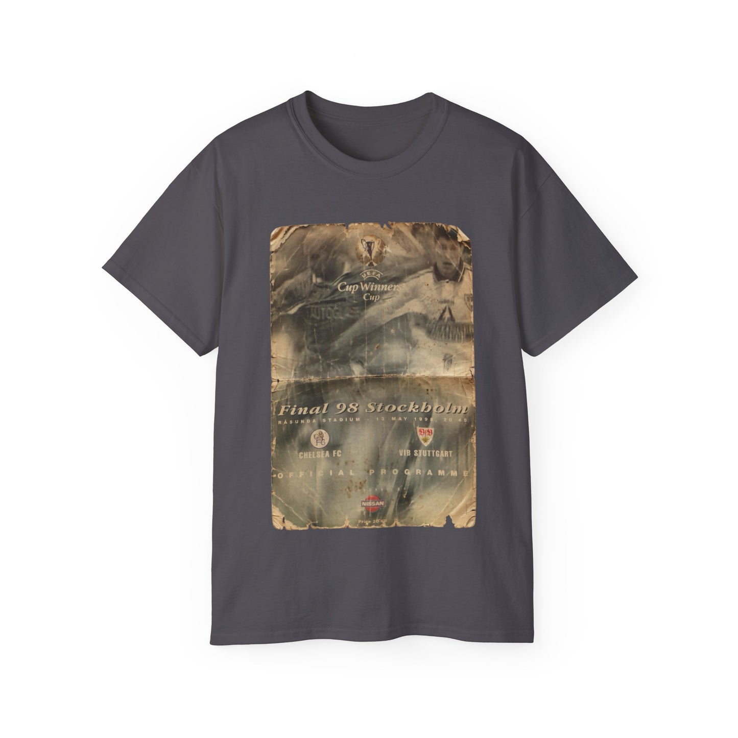 1998 European Cup Winners Cup Final Chelsea Stuttgart Poster Unisex Ultra Cotton Tee