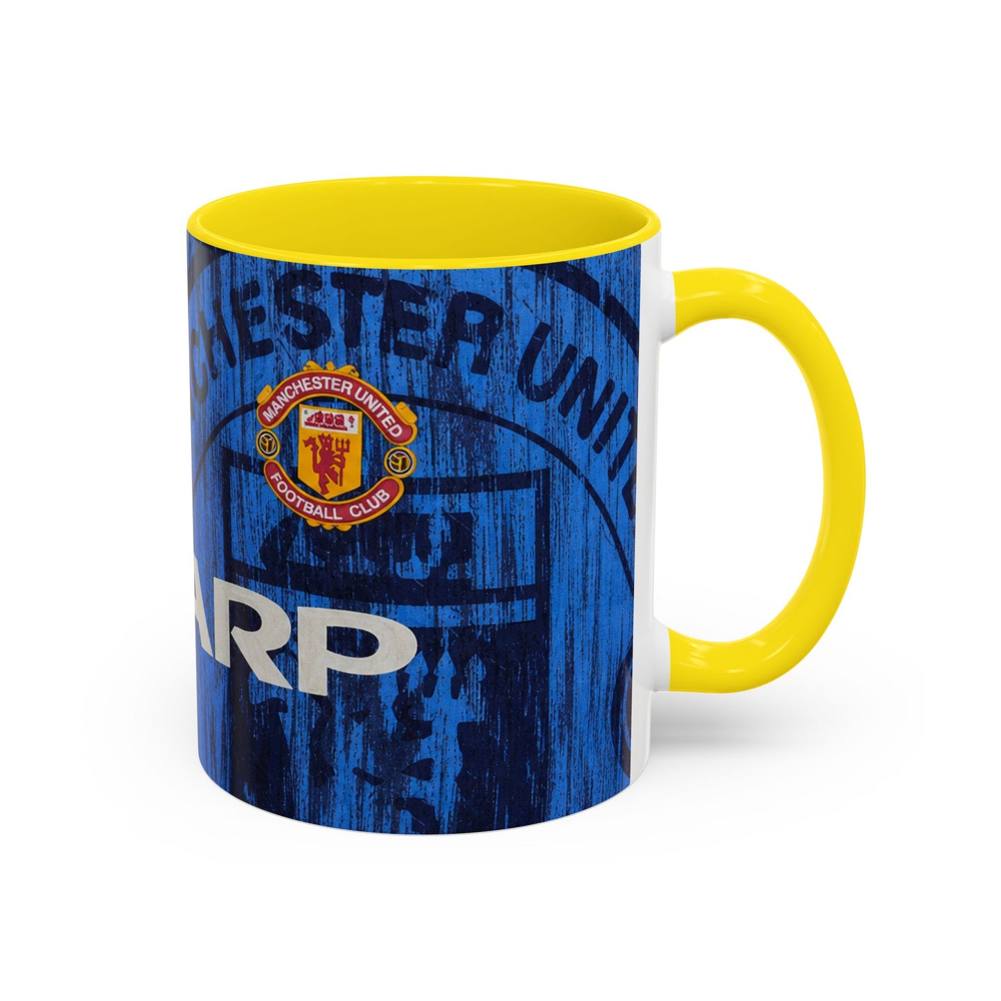 Manchester United 1992-93 Away Shirt Accent Coffee Mug (11, 15oz)