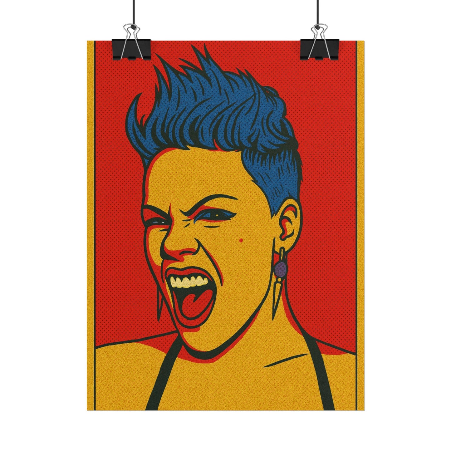 Pink Pop Art Poster