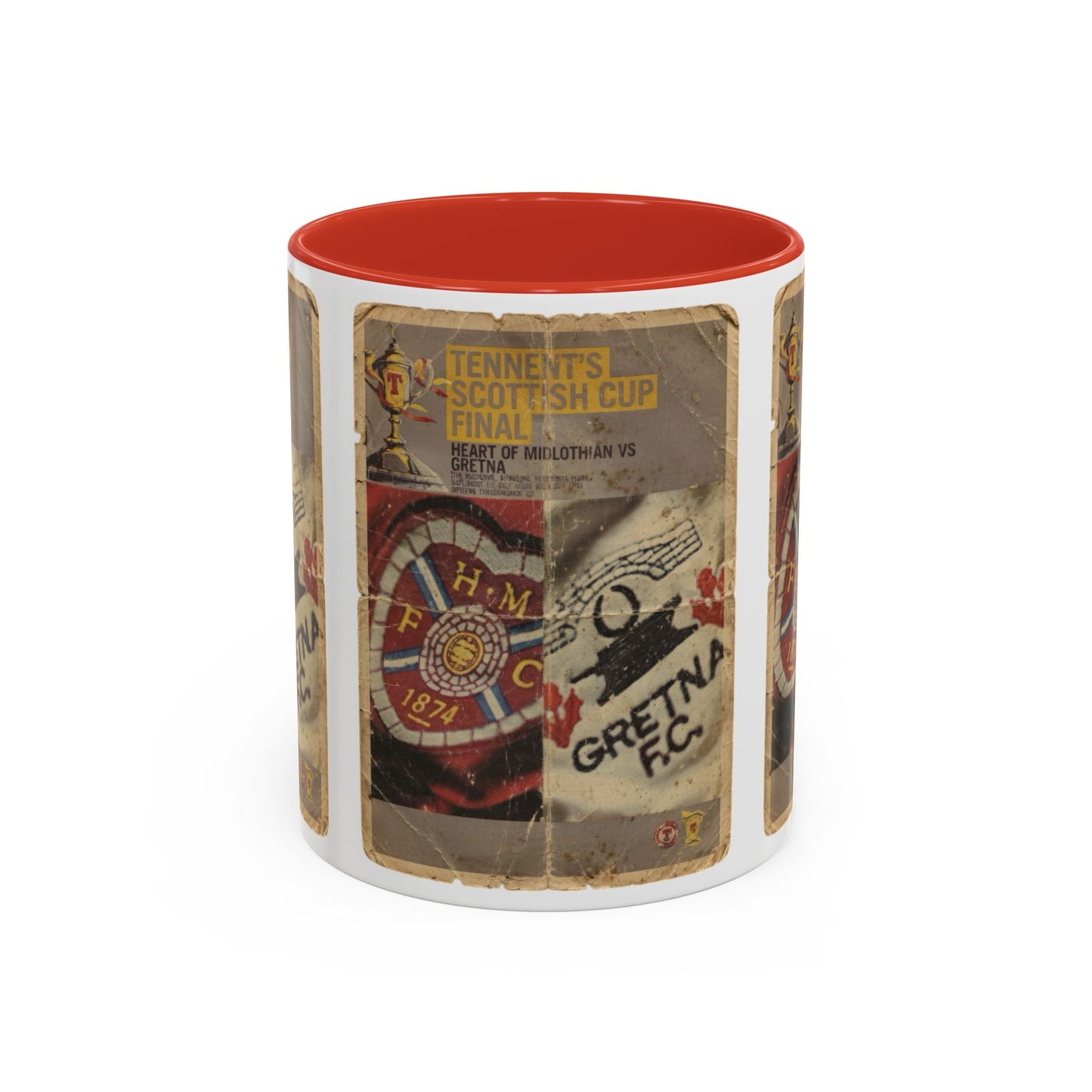 2006 Scottish Challenge Cup Final Hearts Gretna Accent Coffee Mug (11, 15oz)