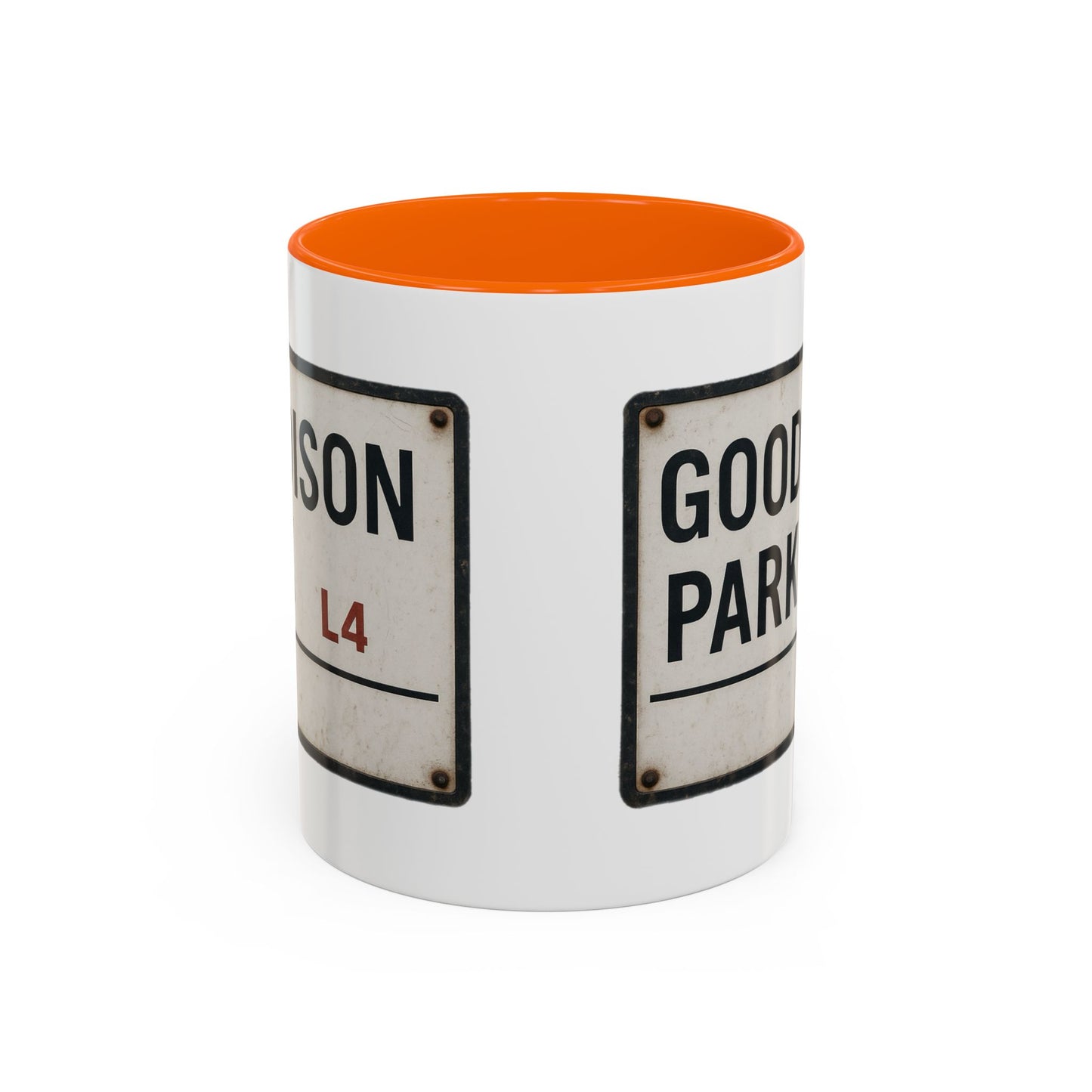 Goodison Park Everton Road Sign Mug