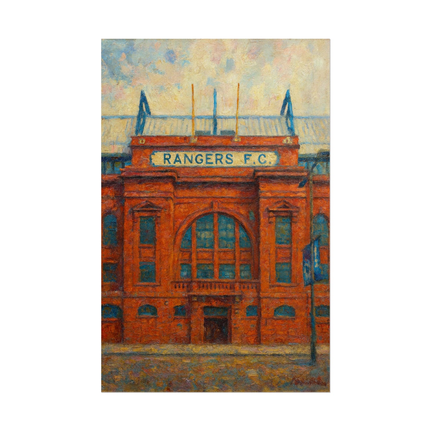 Ibrox Stadium Rangers FC Rolled Posters