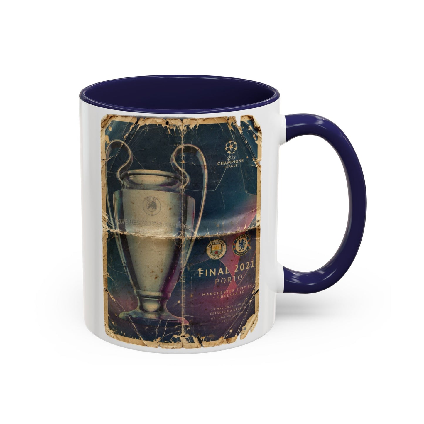 2021 UCL Final Chelsea Manchester City Poster Accent Coffee Mug (11, 15oz)