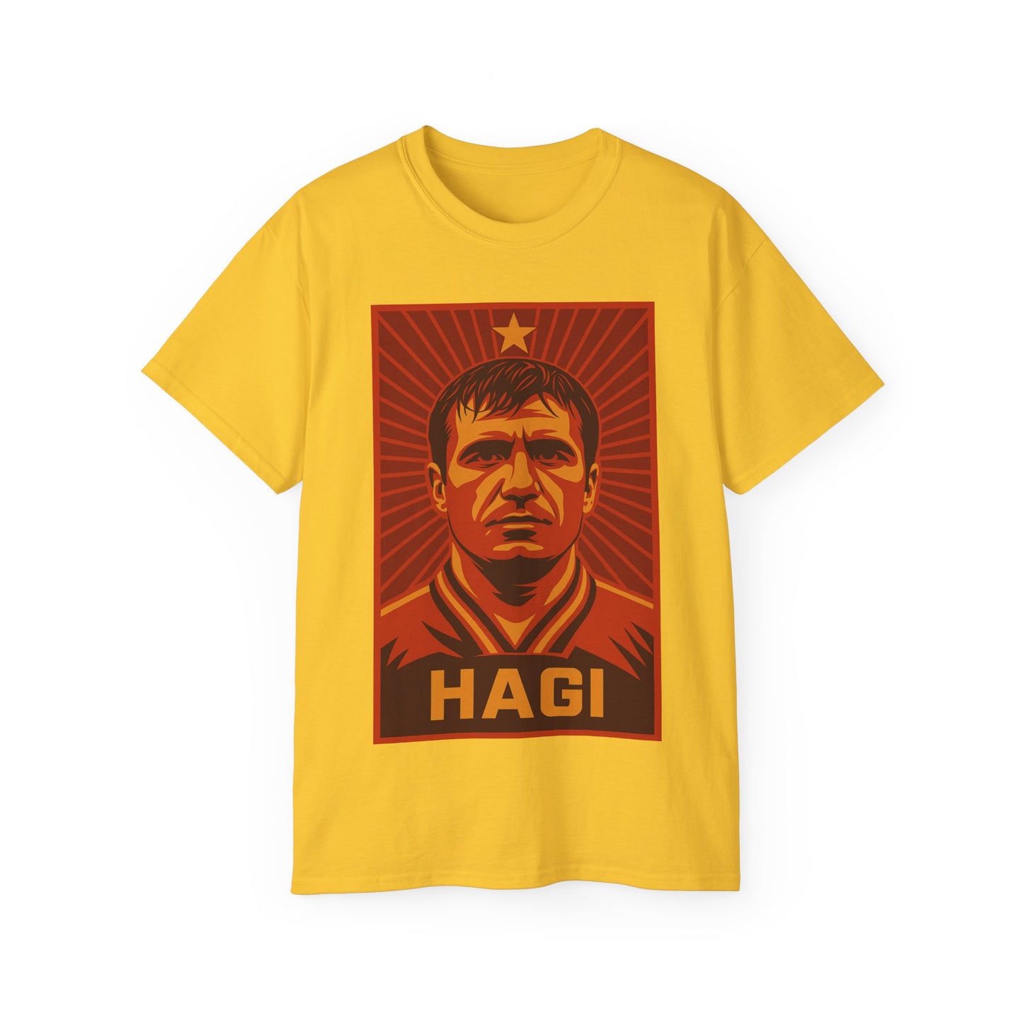 Gheorghe Hagi Propaganda Poster - Romania