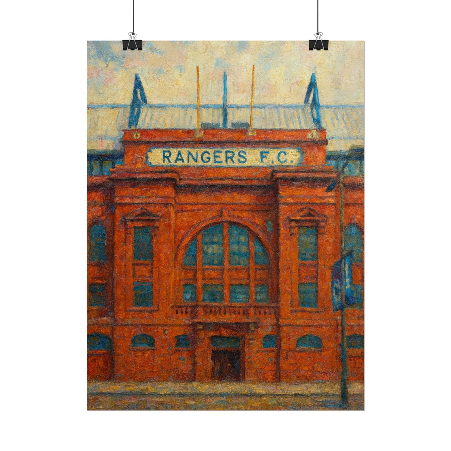 Ibrox Stadium Rangers FC Rolled Posters