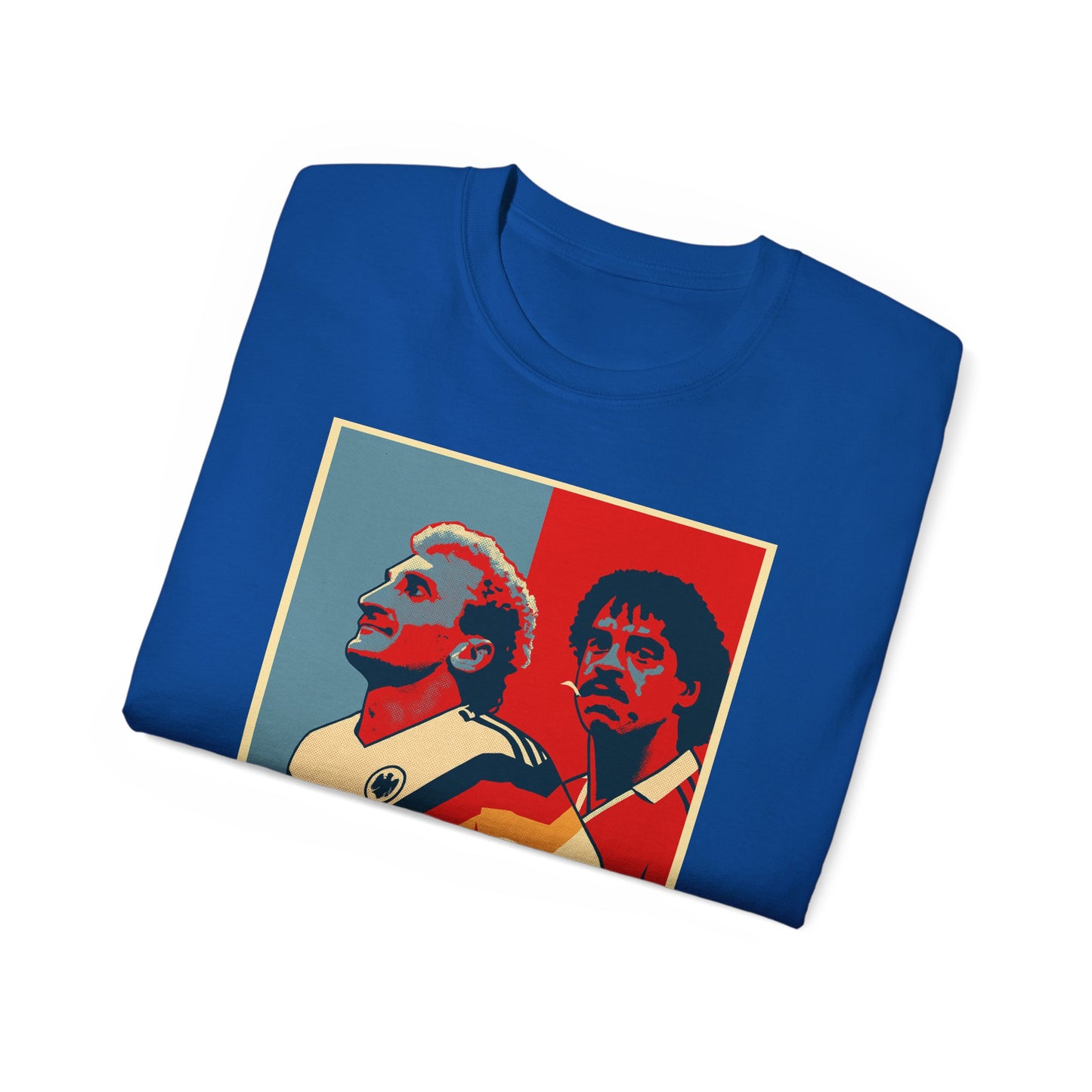 Rudy Voller and Frank Rijkaard Italia 90 Hope Poster T-shirt - Spit
