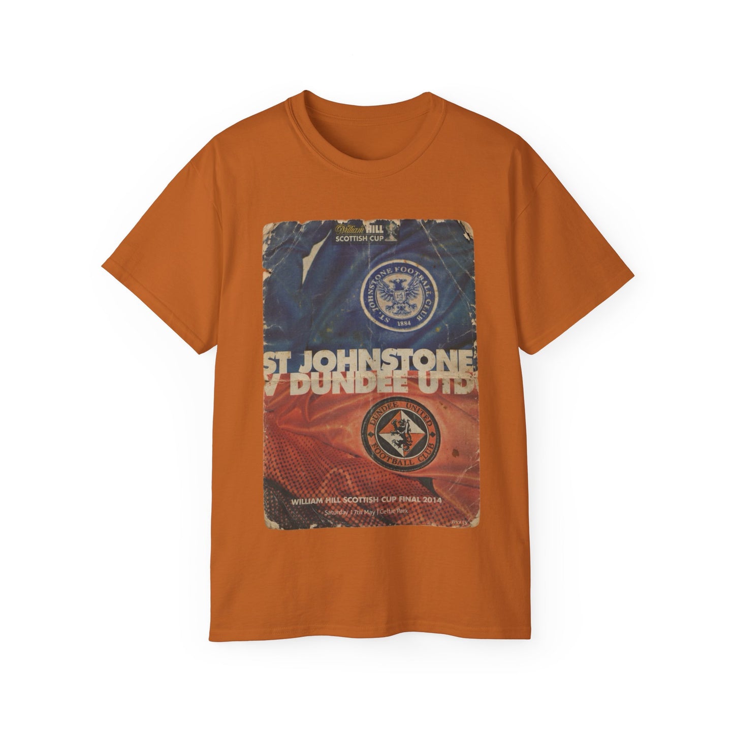 2014 Scottish Challenge Cup Final Dundee United St Johnstone Programme Poster Unisex Ultra Cotton Tee