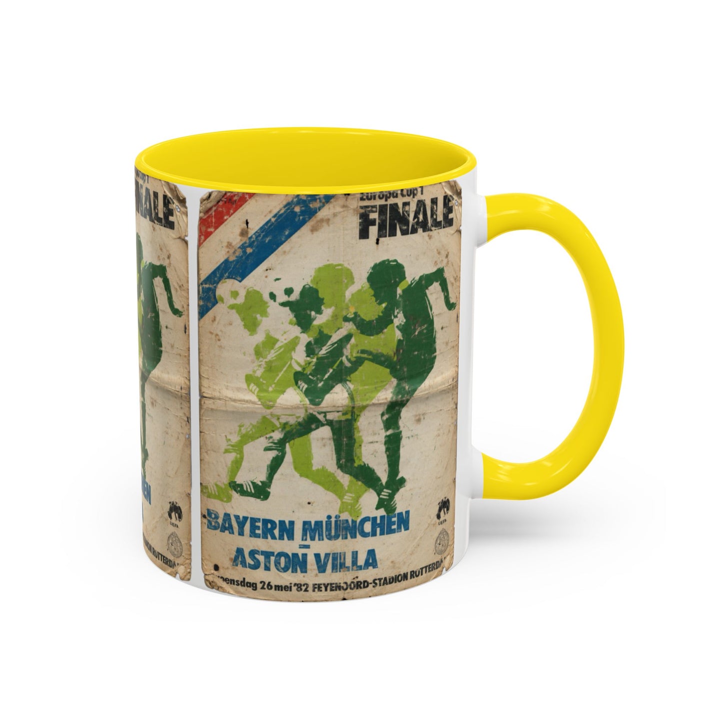 1982 European Cup Final Aston Villa Bayern Munich Poster Coffee Mug (11, 15oz)
