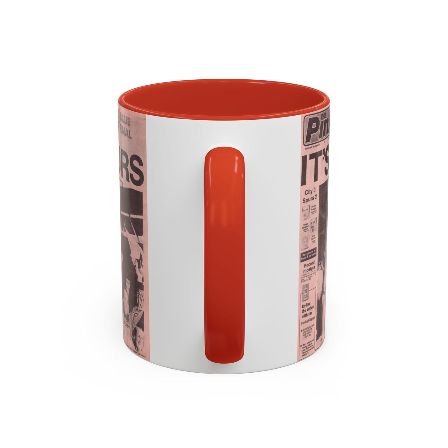 Coventry City Newspaper The Pink FA Cup Final 1987 Accent Coffee Mug (11, 15oz)