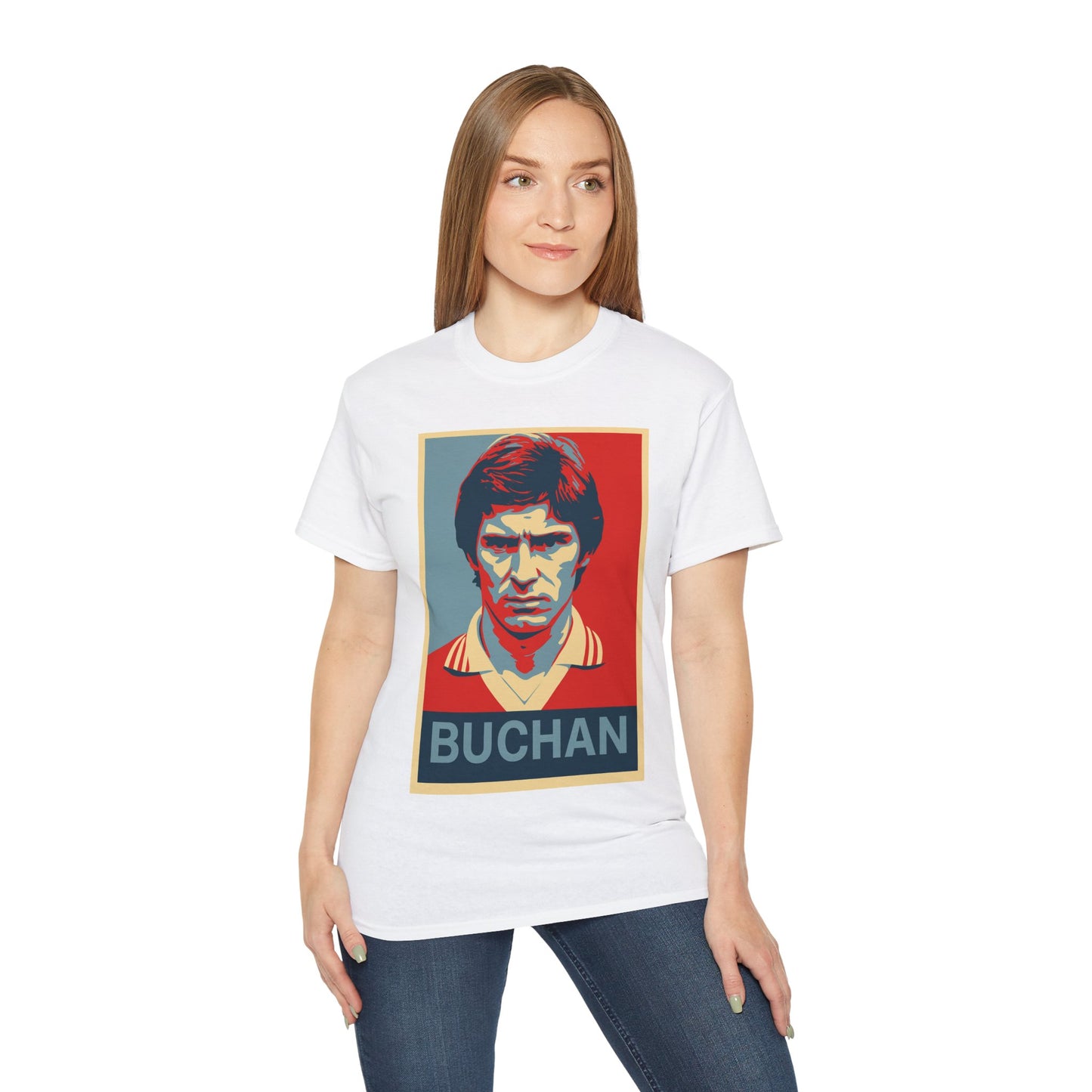 Martin Buchan Hope Poster T-Shirt - Manchester United