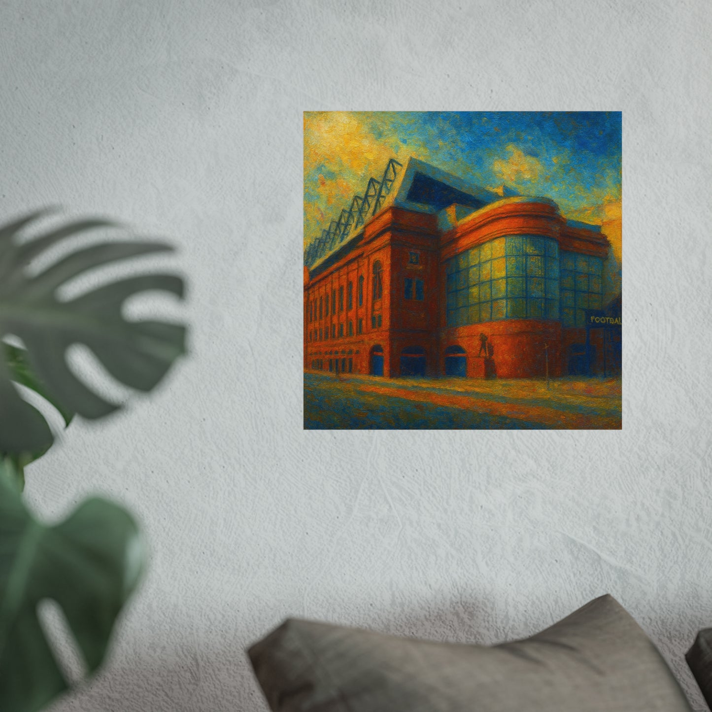 Ibrox Stadium Rangers FC Painting Print Poster