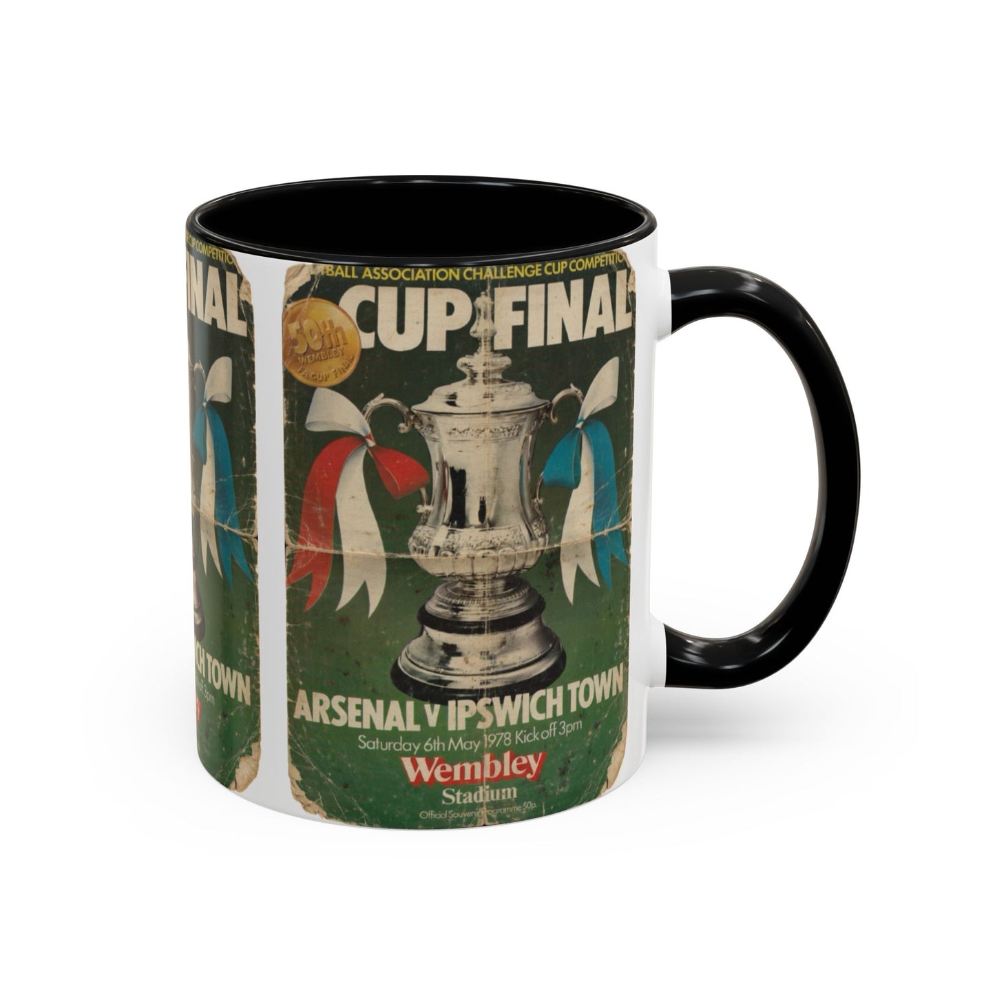 1978 FA Cup Final Programme Ipswich Town Arsenal Poster Accent Coffee Mug (11, 15oz)