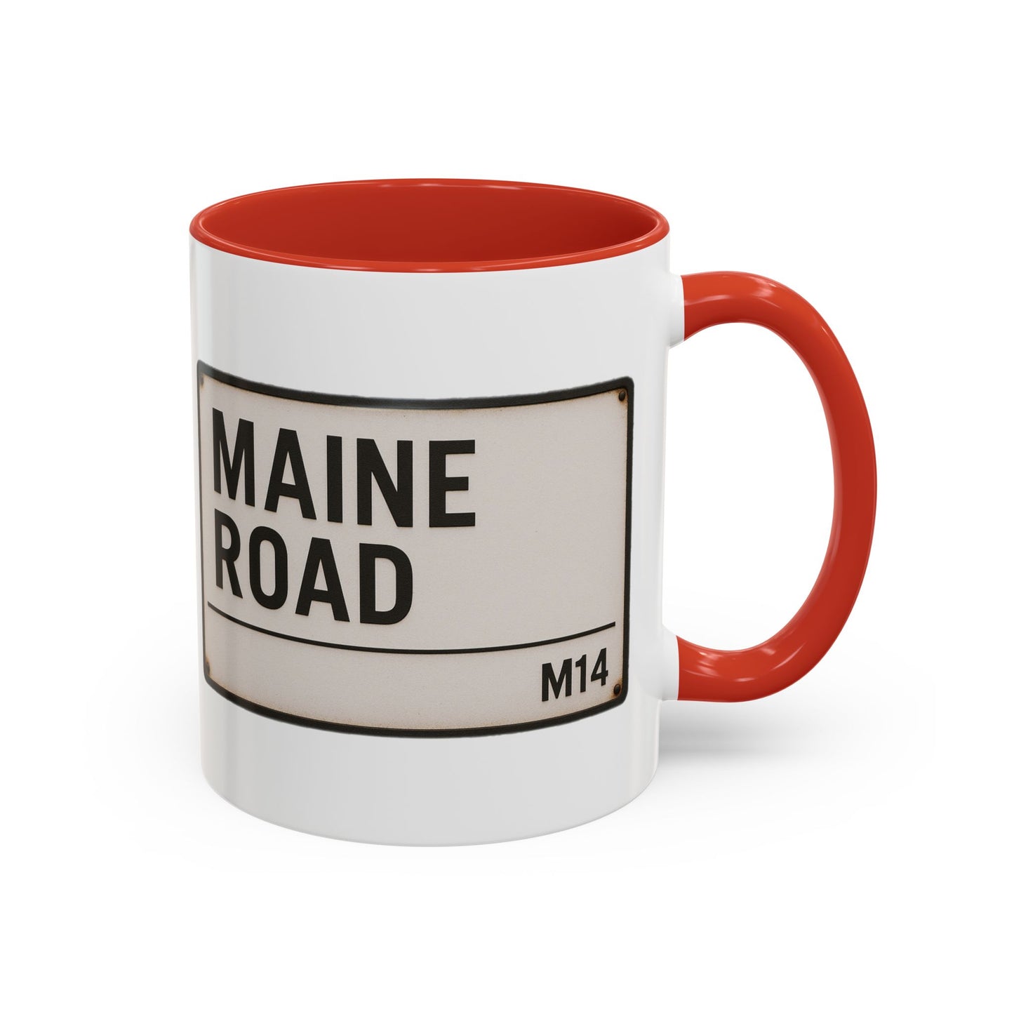 Maine Road Manchester City Road Sign Mug