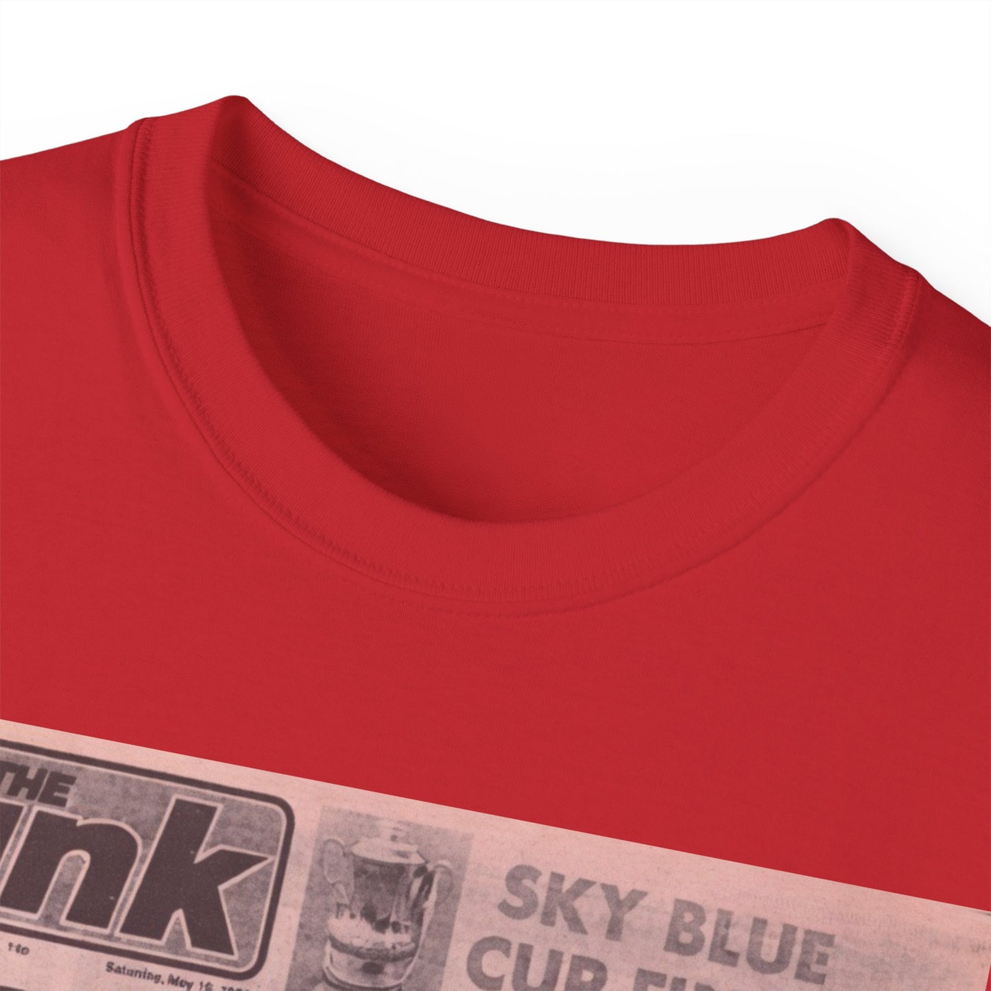 Coventry City Newspaper The Pink FA Cup Final 1987 Unisex Ultra Cotton Tee