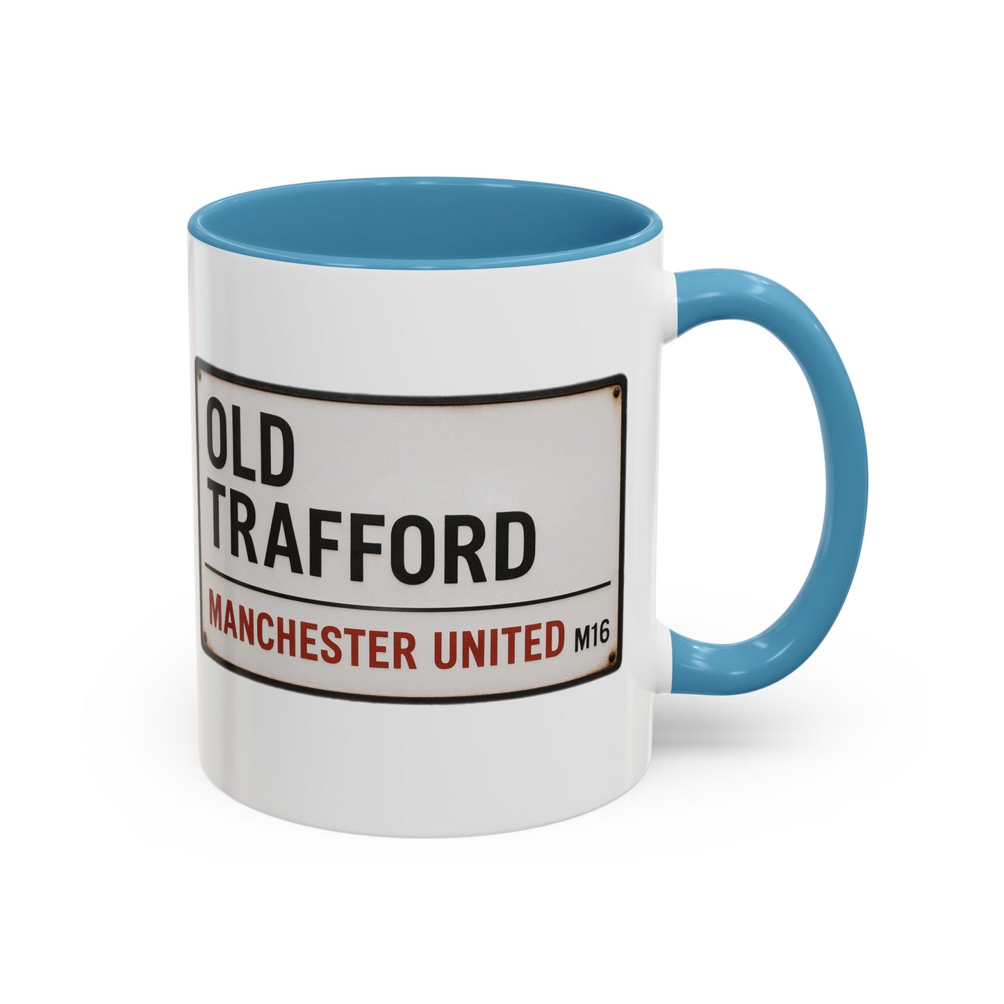 Manchester United Old Trafford Road Sign Mug