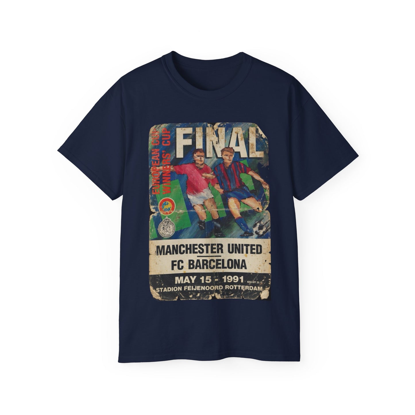 1991 Cup Winners Cup Final Poster Manchester United