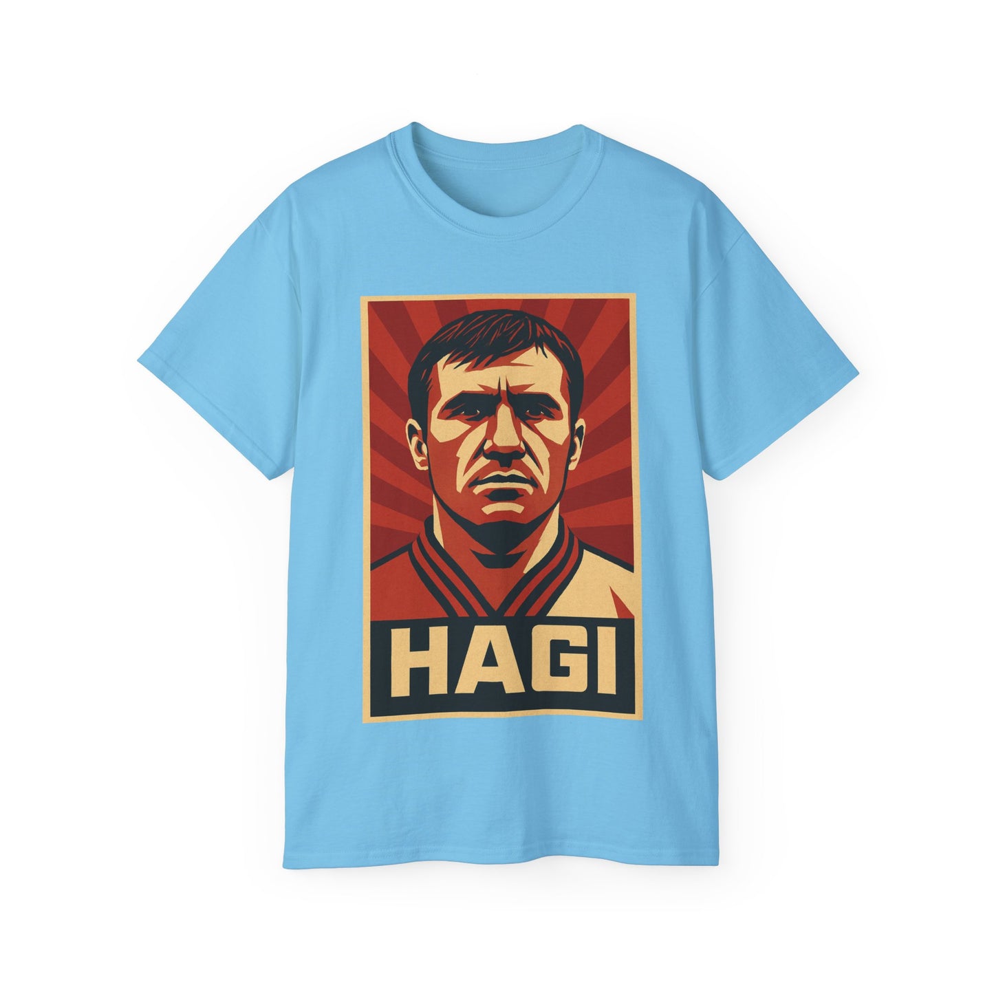 Gheorghe Hagi Propaganda Poster - Romania