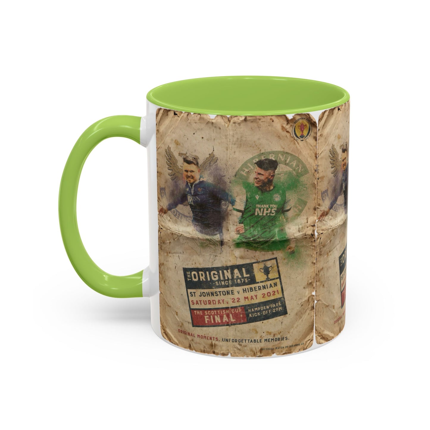2021 Scottish challenge cup final St Johnstone Hibernian Programme Poster Accent Coffee Mug (11, 15oz)