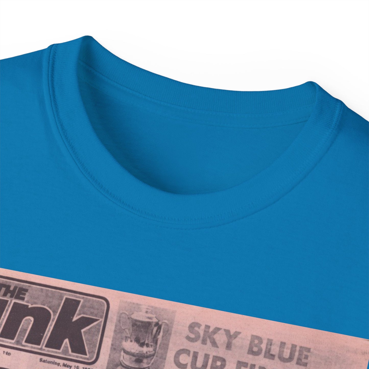 Coventry City Newspaper The Pink FA Cup Final 1987 Unisex Ultra Cotton Tee