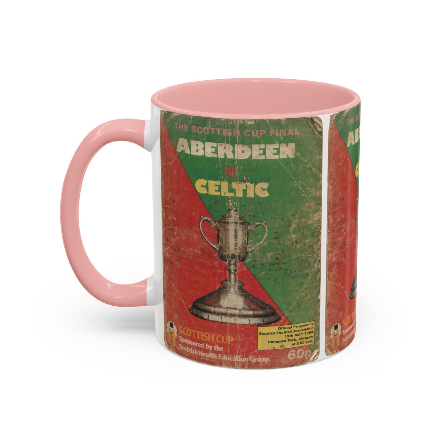 1984 Scottish Cup Final Aberdeen Celtic Programme Poster Accent Coffee Mug (11, 15oz)
