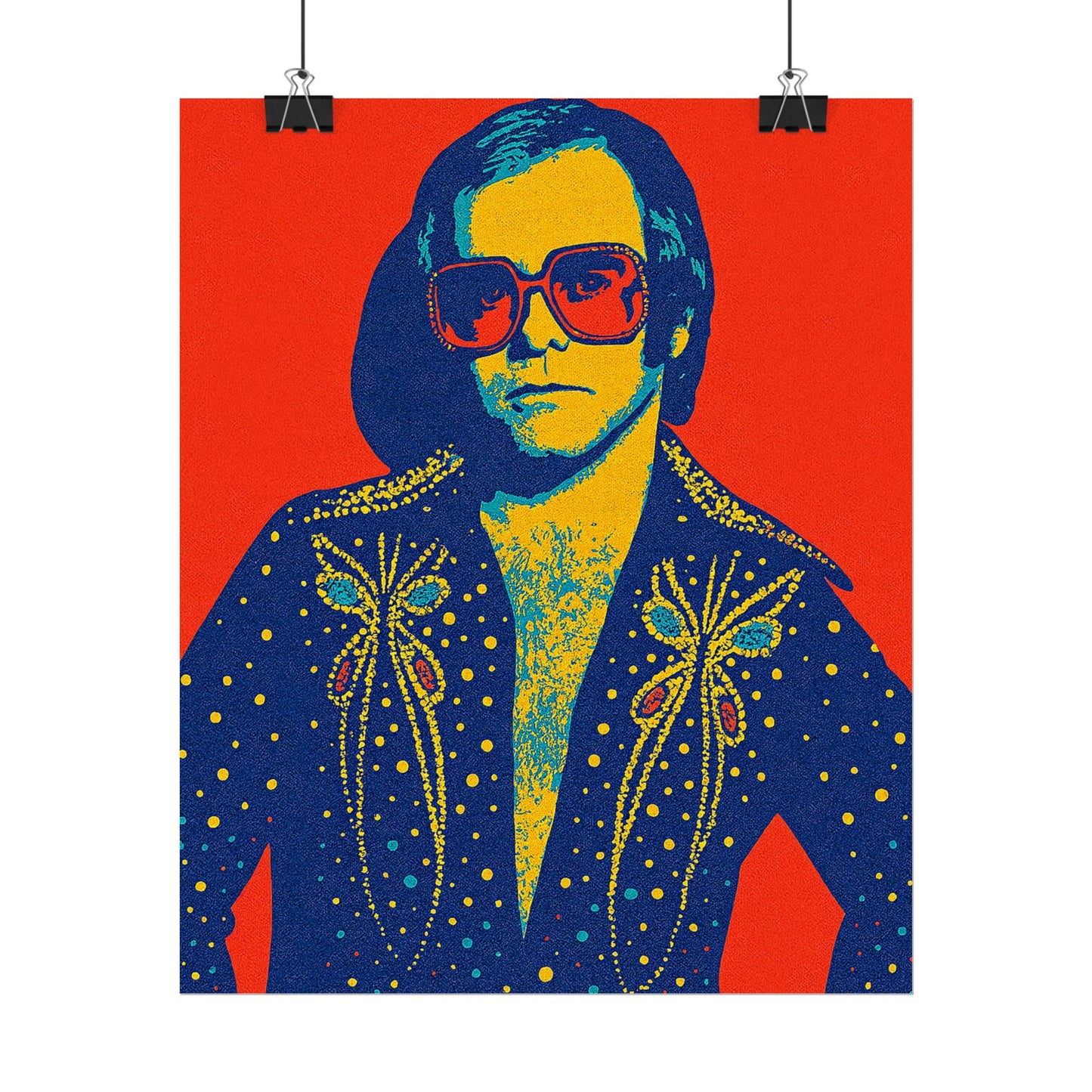 E. John Pop Art Poster