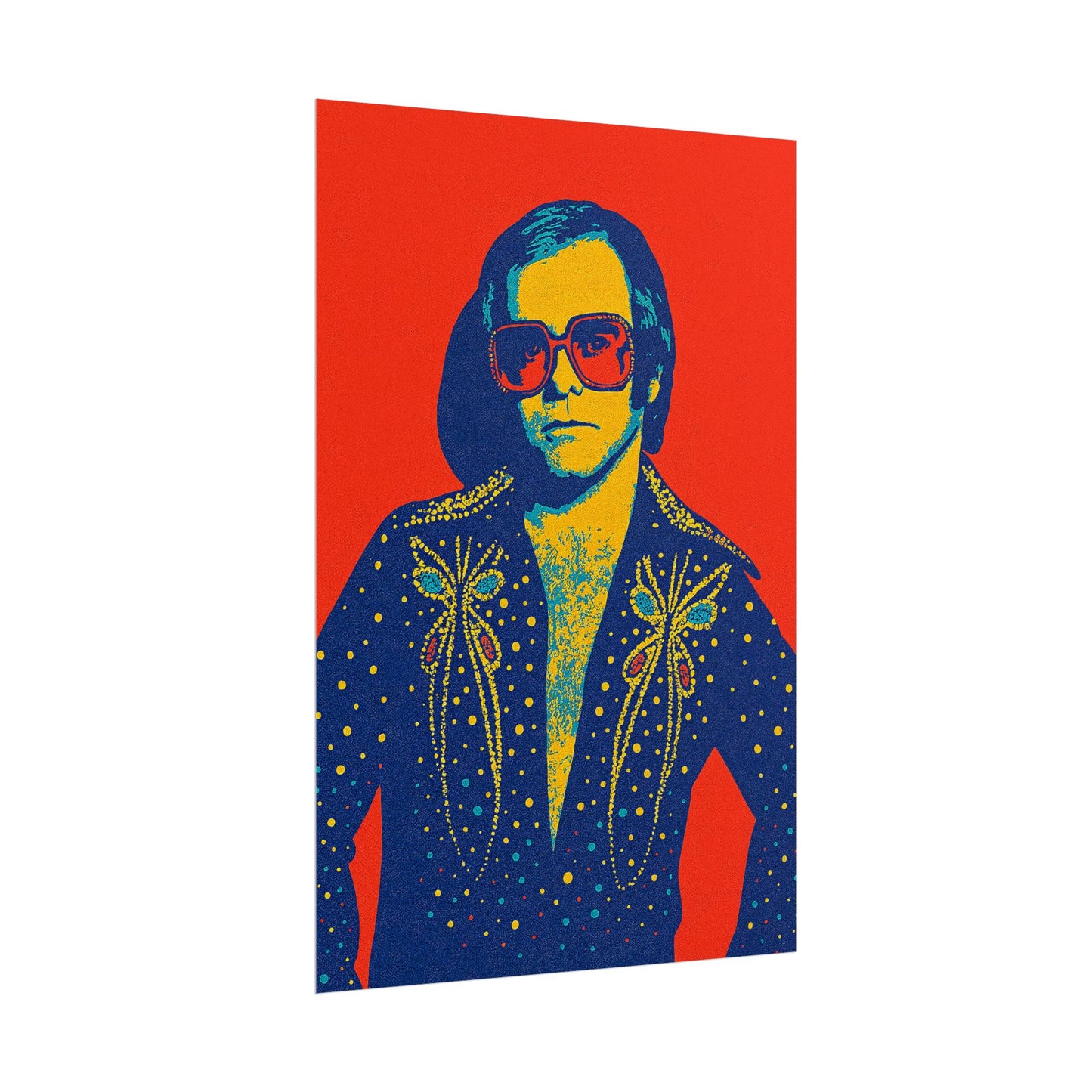 E. John Pop Art Poster