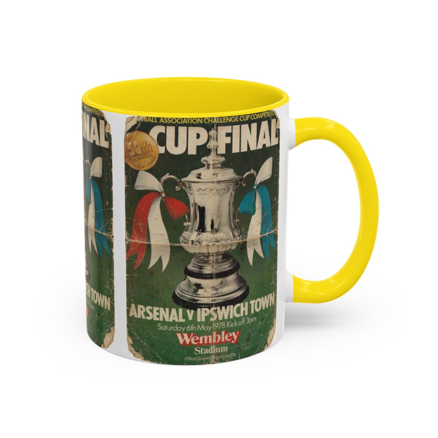1978 FA Cup Final Programme Ipswich Town Arsenal Poster Accent Coffee Mug (11, 15oz)