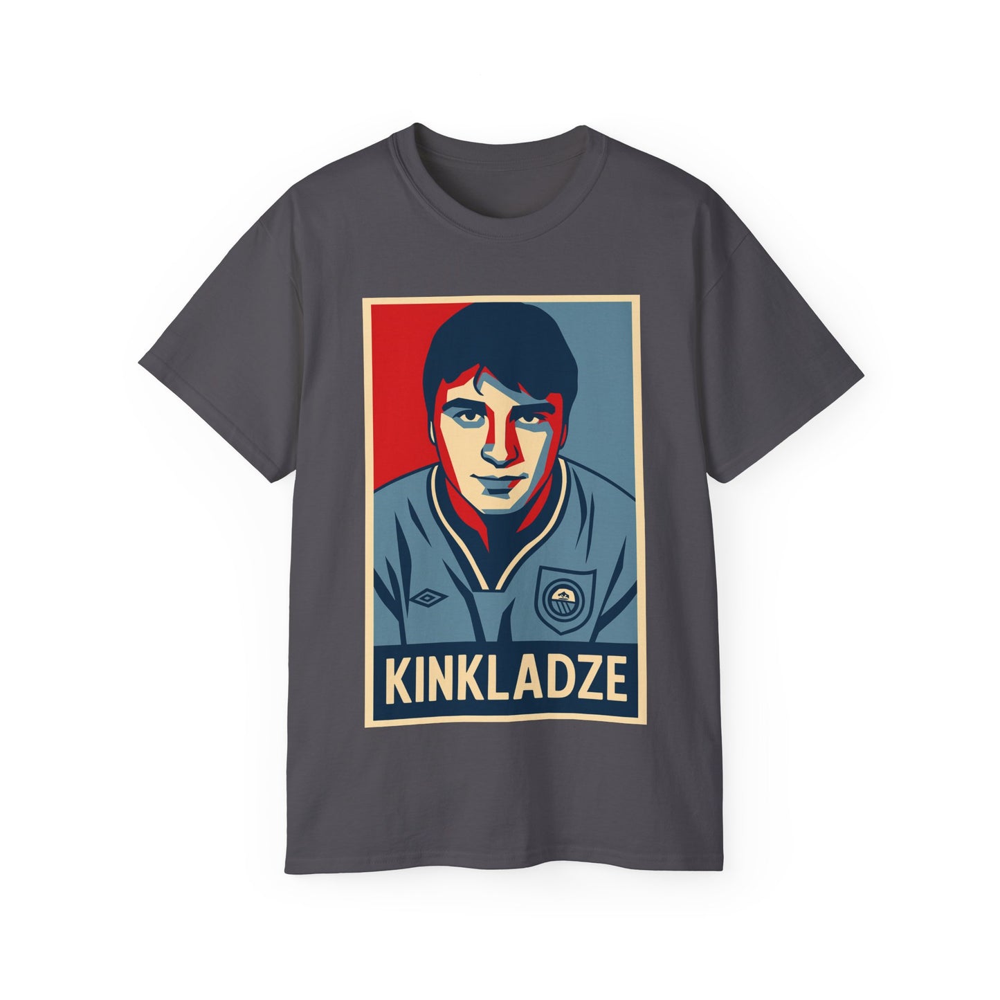 Georgi Kinkladze Hope Poster T-Shirt - Manchester City