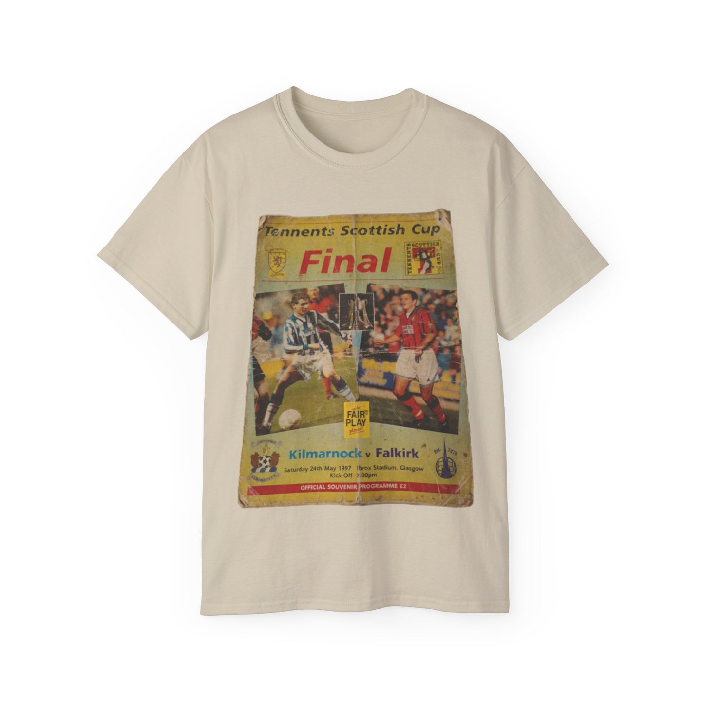 1997 Scottish Challenge Cup Final Programme Poster Unisex Ultra Cotton Tee