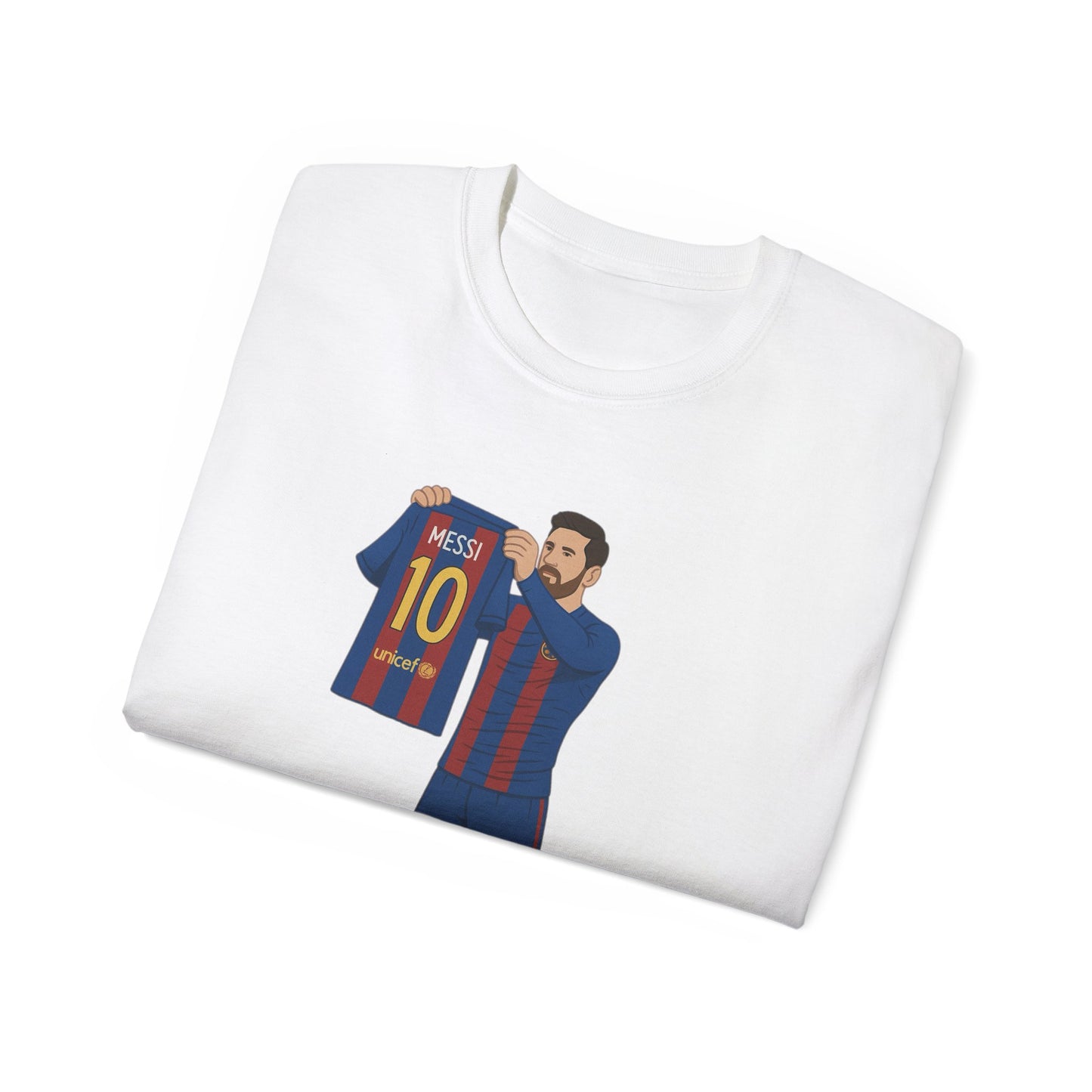 Lionel Messi Cartoon Subbuteo T-Shirt - Barcelona