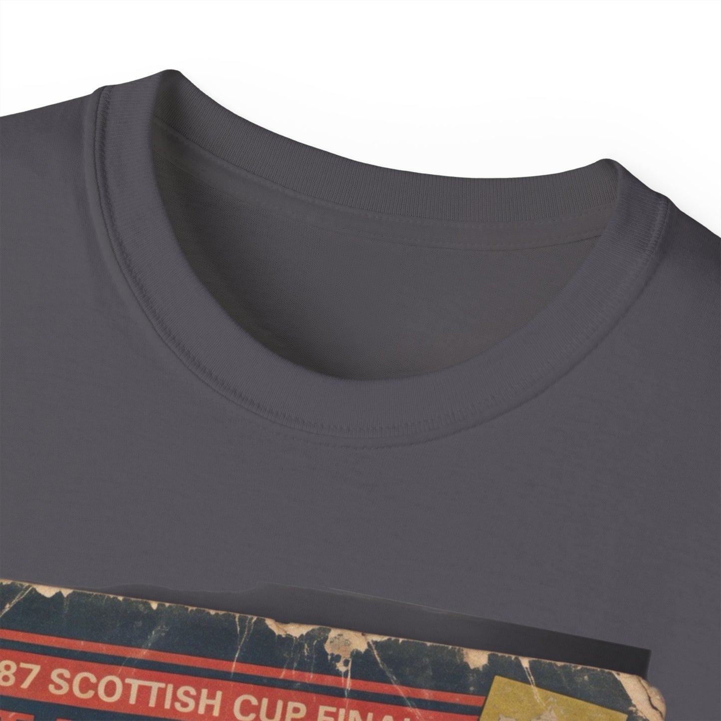 1987 Scottish Cup Final St Mirren Dundee United Programme Poster Unisex Ultra Cotton Tee