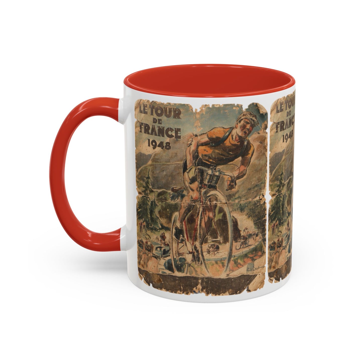 Tour De France 1948 Poster Coffee Mug (11, 15oz)