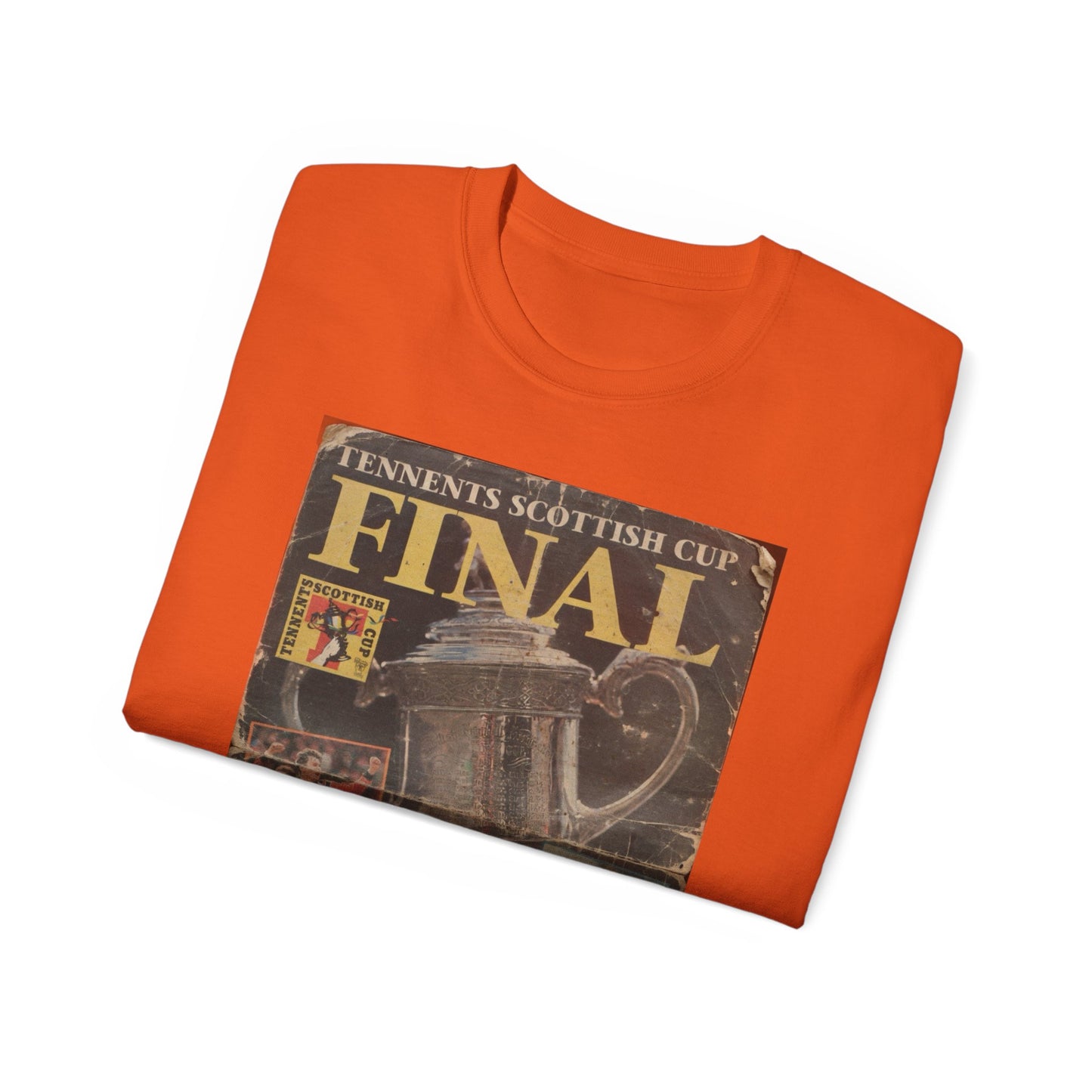 1994 Scottish Challenge Cup Final Dundee United Rangers Programme Poster Unisex Ultra Cotton Tee