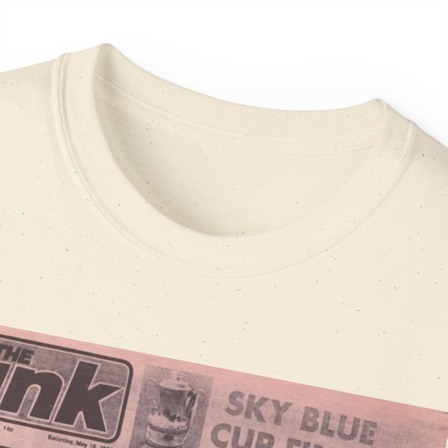 Coventry City Newspaper The Pink FA Cup Final 1987 Unisex Ultra Cotton Tee