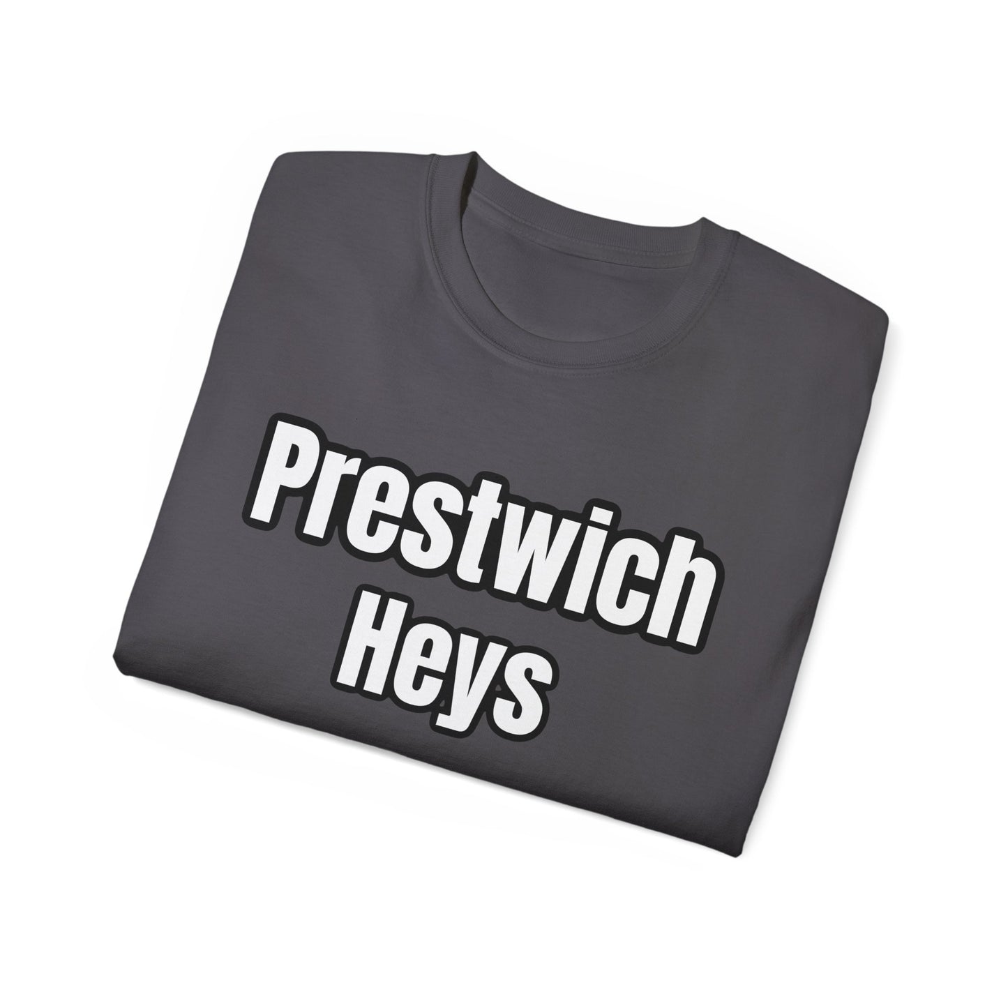 Prestwich Heys Est. 1938 Black on Red